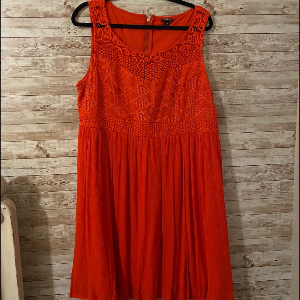 Torrid burnt red summer dress